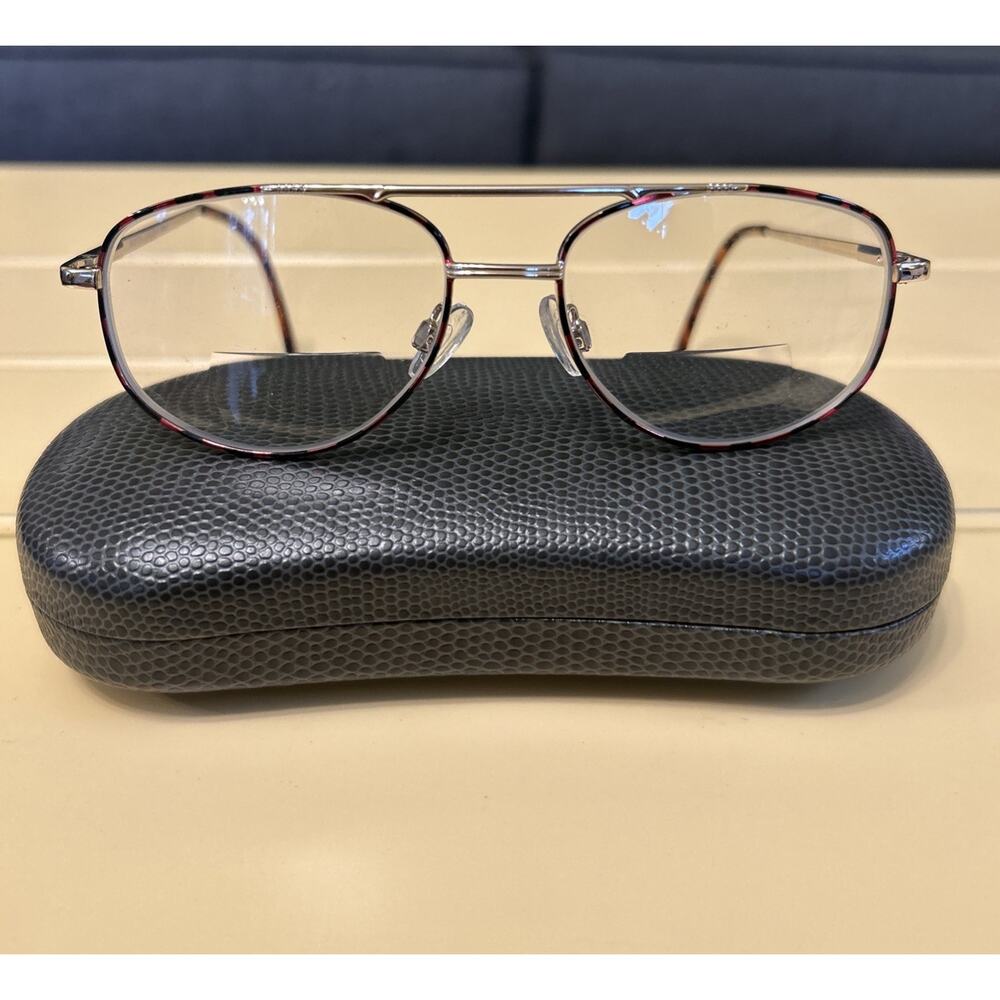 Modern Optical JOEL DEMI AMBER 54-16 Metal Full Rim Eyeglasses Frame F368 Square